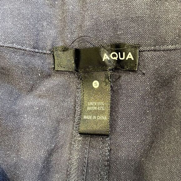 “AQUA” Fold Over‎ Paper Bag Belted Shorts - NWT - Picture 7 of 7